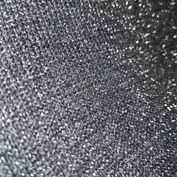 DKNY CrewNeck Sweater Women’s Size XS Charcoal Grey with Metallic Silver - Picture 3 of 11